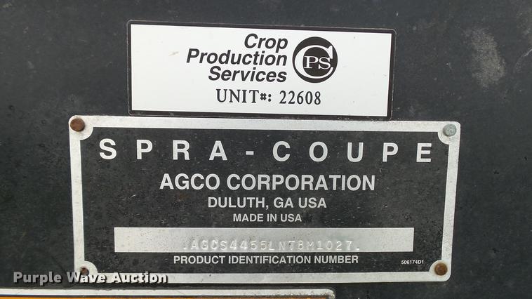 image for item DC2600 2008 SpraCoupe 4455 self-propelled sprayer