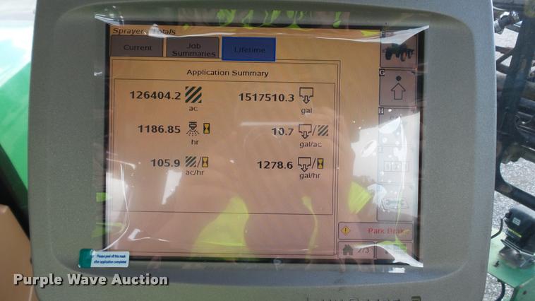 image for item DC2653 2012 John Deere 4730 self-propelled sprayer