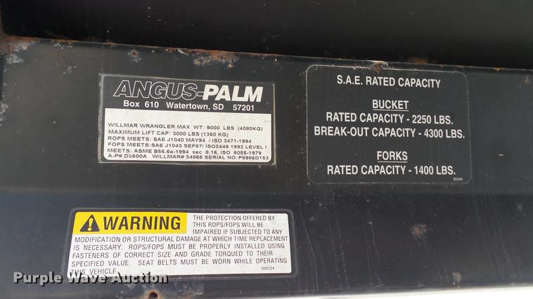 image for item DC2666 2000 Willmar Wrangler 4500 wheel loader