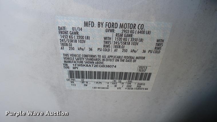 image for item DC1779 2014 Ford Explorer Police Interceptor SUV