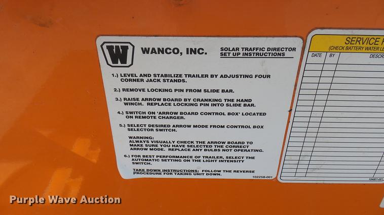 image for item DC1783 Wanco arrow board