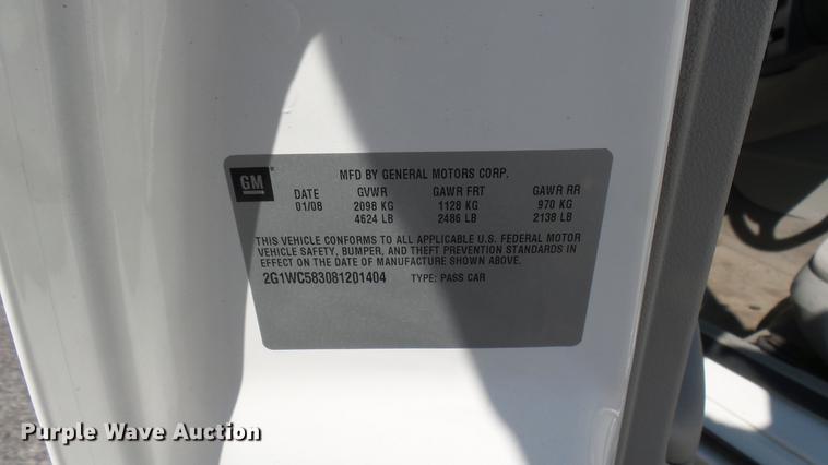 image for item DC1784 2008 Chevrolet Impala