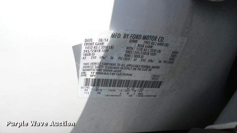 image for item DC1786 2015 Ford Explorer Police Interceptor SUV