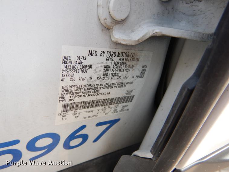 image for item DC5342 2013 Ford Explorer Police Interceptor SUV