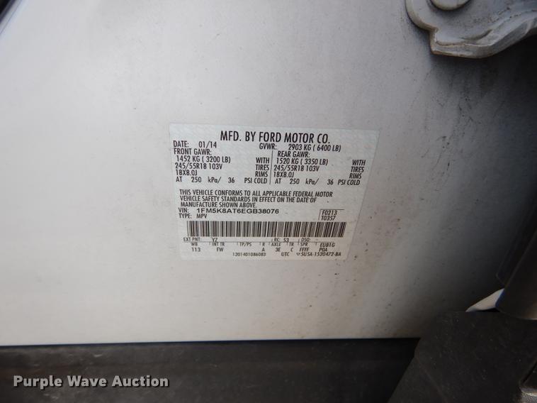 image for item DC5343 2014 Ford Explorer Police Interceptor SUV