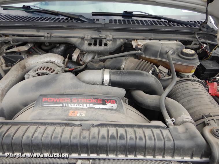 image for item DD0814 2005 Ford F250 Super Duty XLT utility bed pickup truck