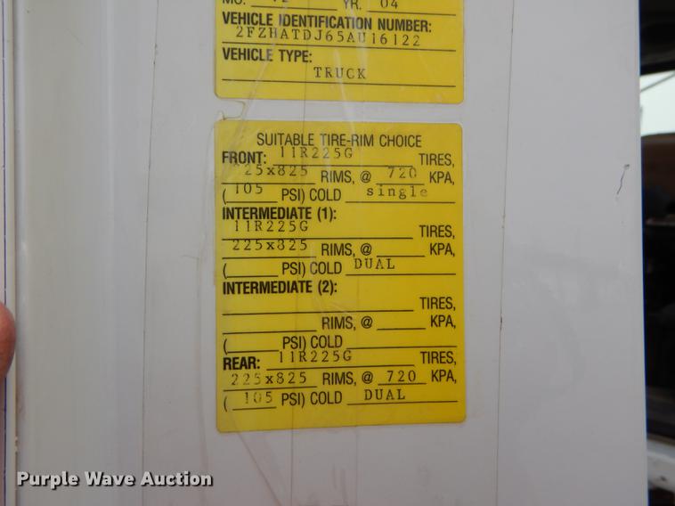 image for item DD0837 2005 Sterling L7500 dump truck