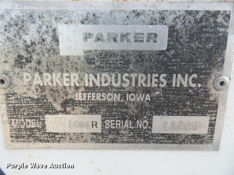 image for item DC5298 Parker 1500R weigh wagon