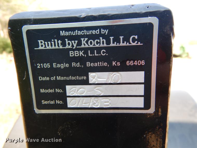 image for item DD0762 2010 BBK 20-5 header trailer