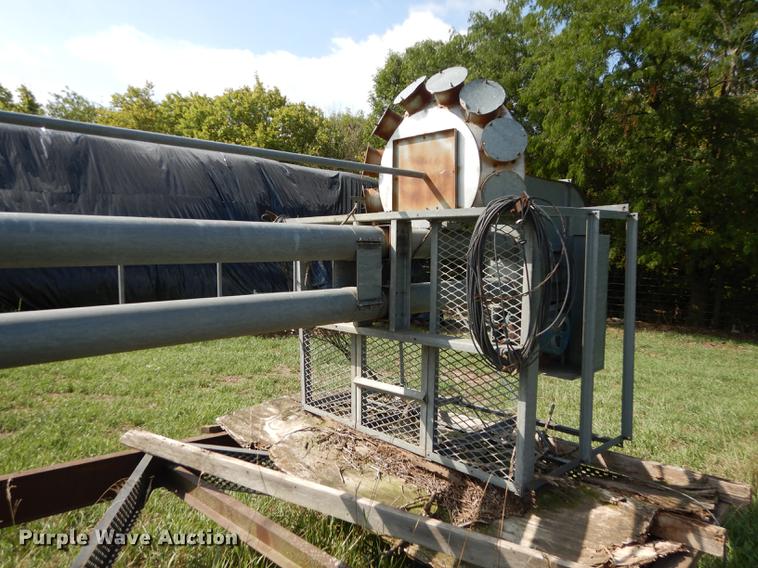 image for item DD0765 Modern Mill feed hammer mill and grain bin system