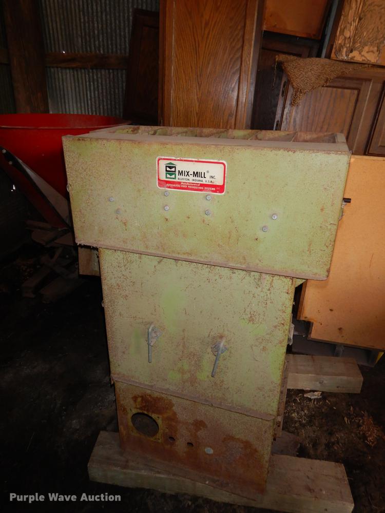 image for item DD0765 Modern Mill feed hammer mill and grain bin system