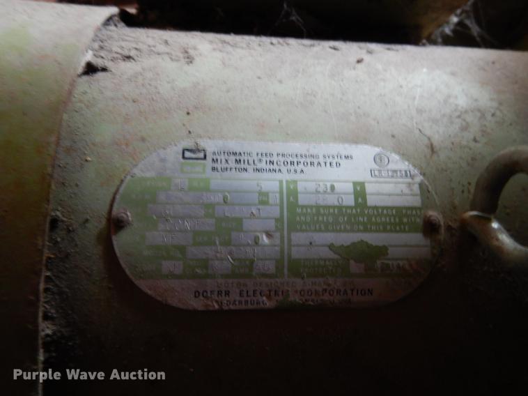 image for item DD0765 Modern Mill feed hammer mill and grain bin system