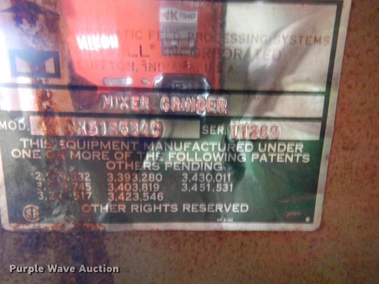 image for item DD0765 Modern Mill feed hammer mill and grain bin system