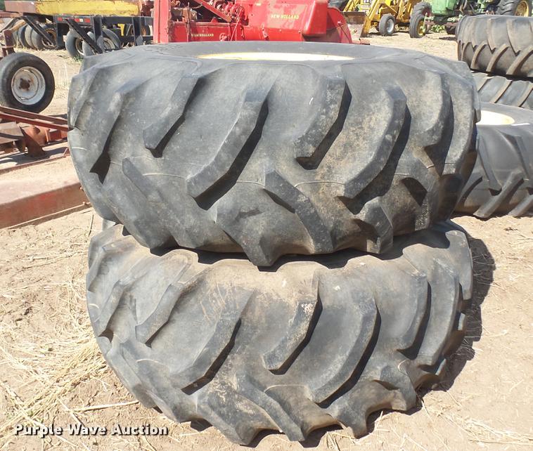 (2) Goodyear 23.126 tires and wheels in Mt. Hope, KS Item EB9226 sold Purple Wave