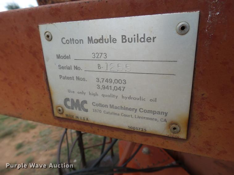 image for item L6655 CMC 3273 cotton module builder