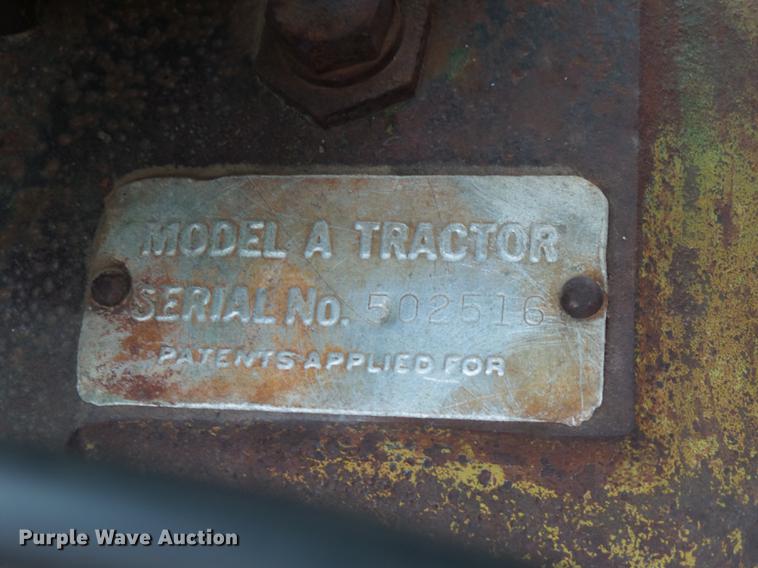 image for item DC3820 1941 John Deere A tractor