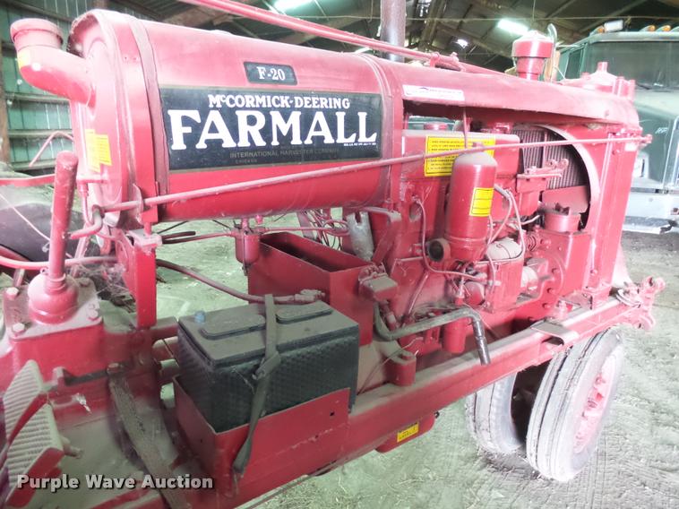 image for item DH9702 1939 McCormick Farmall F20 tractor