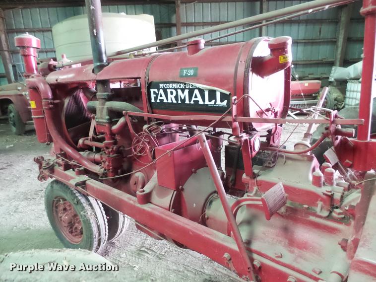 image for item DH9702 1939 McCormick Farmall F20 tractor