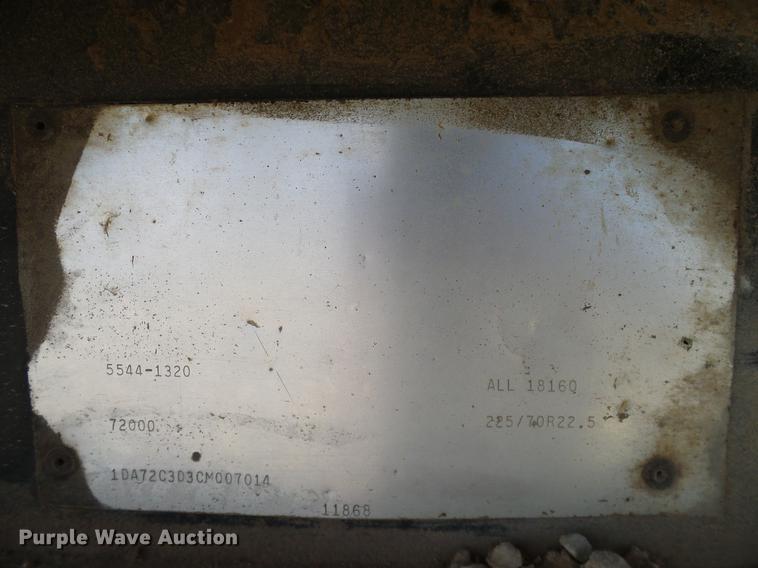 image for item DA6905 1983 Trail-Eze drop deck trailer