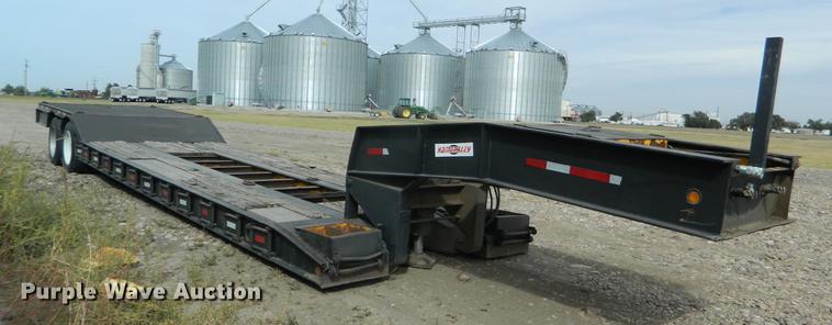 image for item DB1142 1986 Eager Beaver lowboy equipment trailer