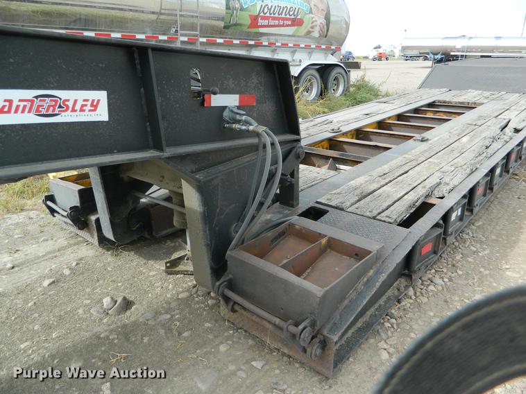 image for item DB1142 1986 Eager Beaver lowboy equipment trailer