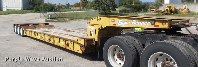 image for item DB1444 1999 Eager Beaver 50GSL lowboy equipment trailer