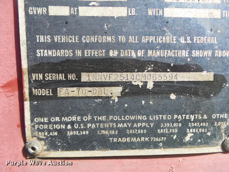 image for item DB5762 1982 Evans Monon FA70DBL dry van trailer