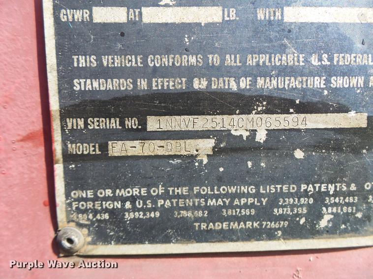 image for item DB5762 1982 Evans Monon FA70DBL dry van trailer