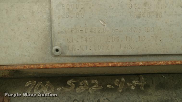 image for item G1440 1994 Featherlite 1020 drop deck equipment trailer