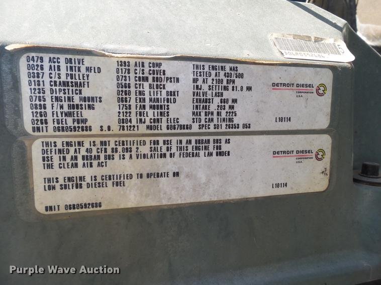 image for item L6653 2001 Freightliner FLD120 semi truck