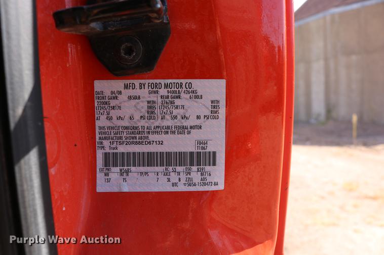 image for item DD0077 2008 Ford F250 Super Duty pickup truck