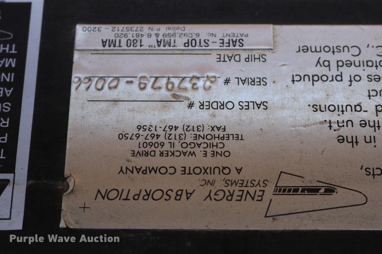 image for item DD0099 2003 Safe-Stop 180TMA crash attenuator