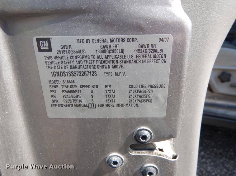 image for item DD0775 2007 Chevrolet TrailBlazer LS SUV