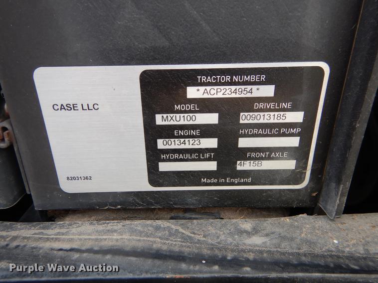 image for item DD0779 2004 Case IH MXU100 Maxxum tractor
