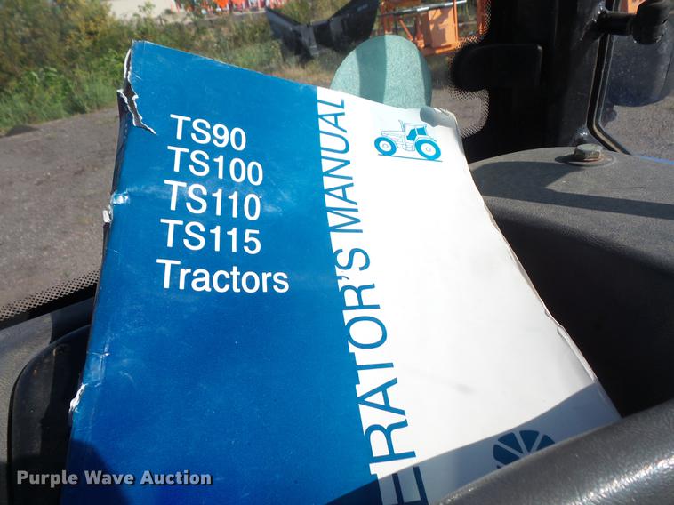 image for item DD0781 2002 New Holland TS100 tractor