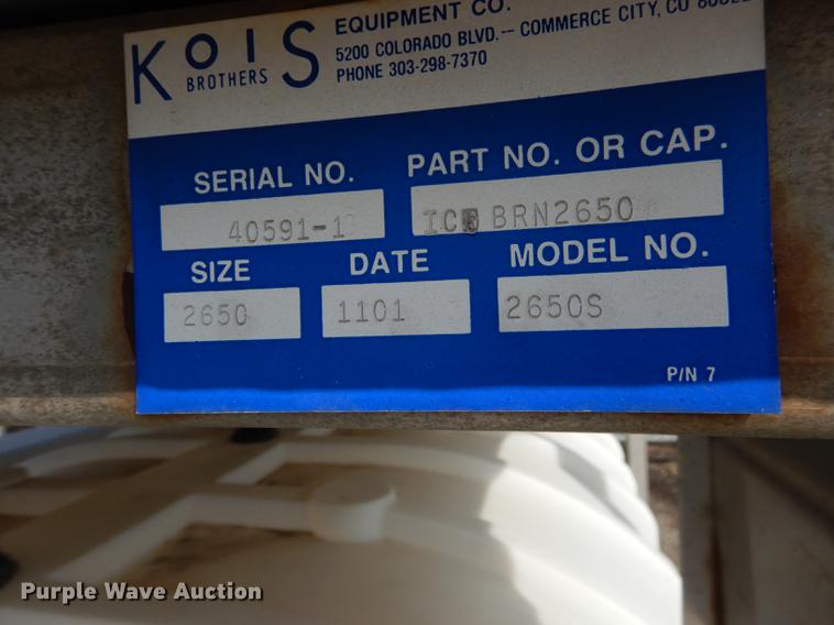 image for item DD0784 2002 Kios 2650 salt brine maker