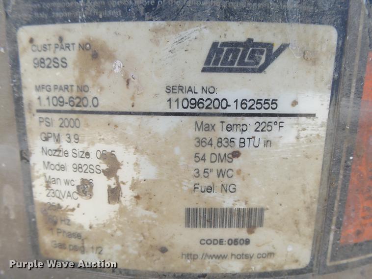 image for item DE9179 (3) Hotsy pressure washers