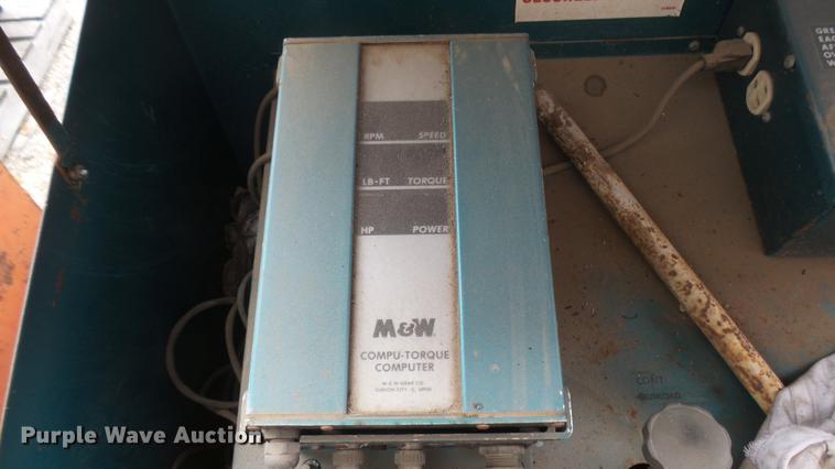 image for item EB9283 1993 M&W P4450 tractor PTO dynamometer