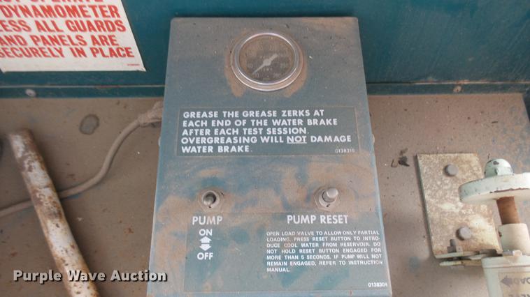 image for item EB9283 1993 M&W P4450 tractor PTO dynamometer