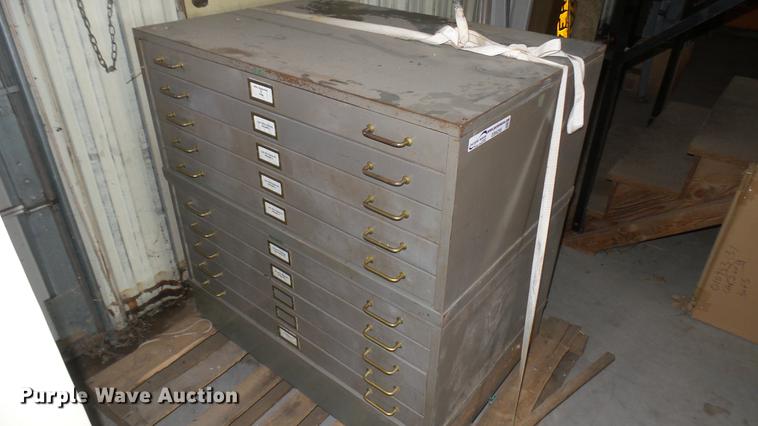 image for item EB9295 Lyon 10 drawer map or plan file cabinets