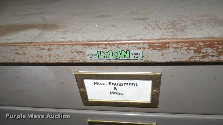 image for item EB9295 Lyon 10 drawer map or plan file cabinets