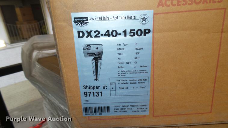image for item EB9302 (3) Detroit DX2-40-150P radiant infra-red heaters