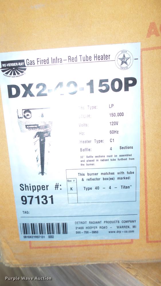 image for item EB9302 (3) Detroit DX2-40-150P radiant infra-red heaters
