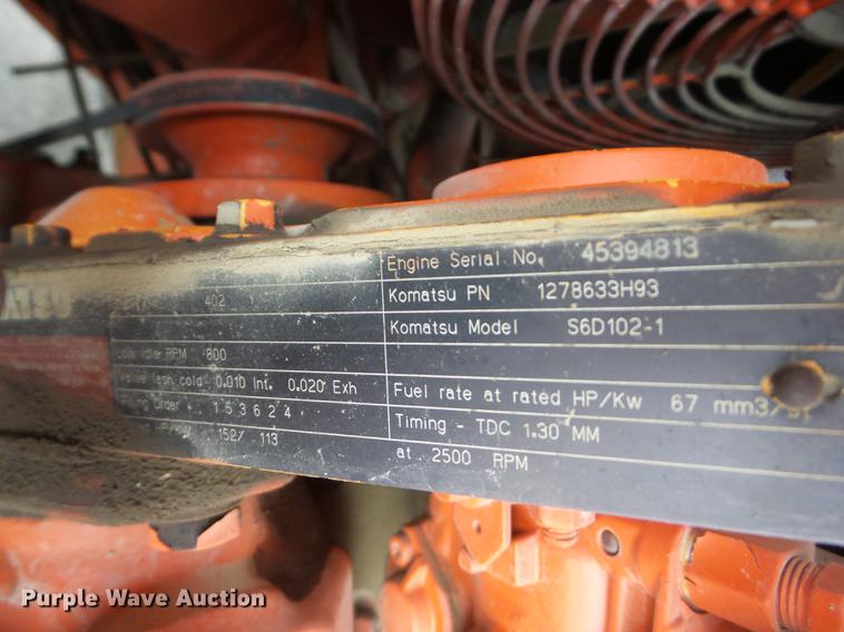 image for item K6382 1997 Galion 830B motor grader