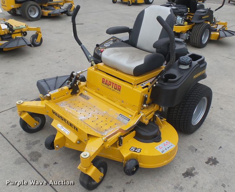 image for item EB9342 Hustler Raptor Flip-Up ZTR lawn mower
