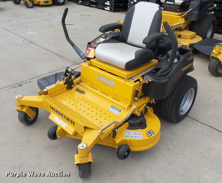 image for item EB9347 Hustler Raptor Flip-Up ZTR lawn mower