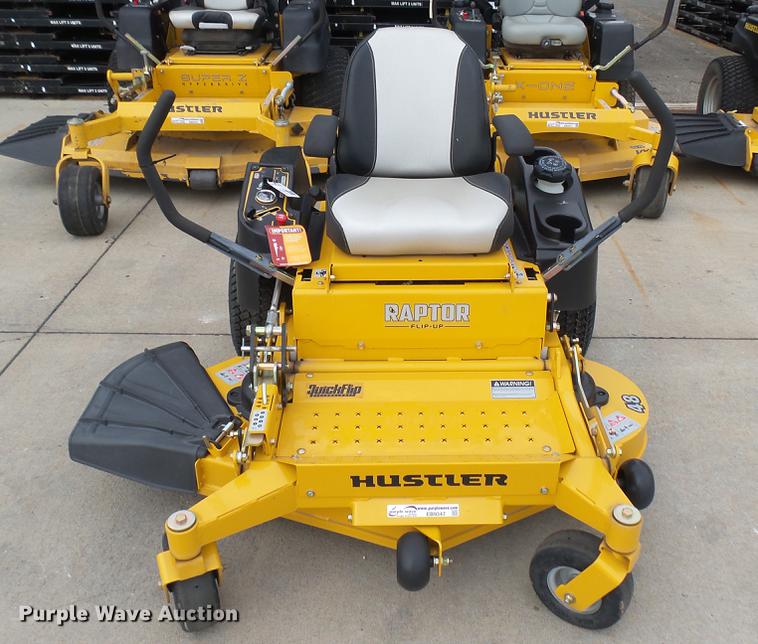 image for item EB9347 Hustler Raptor Flip-Up ZTR lawn mower