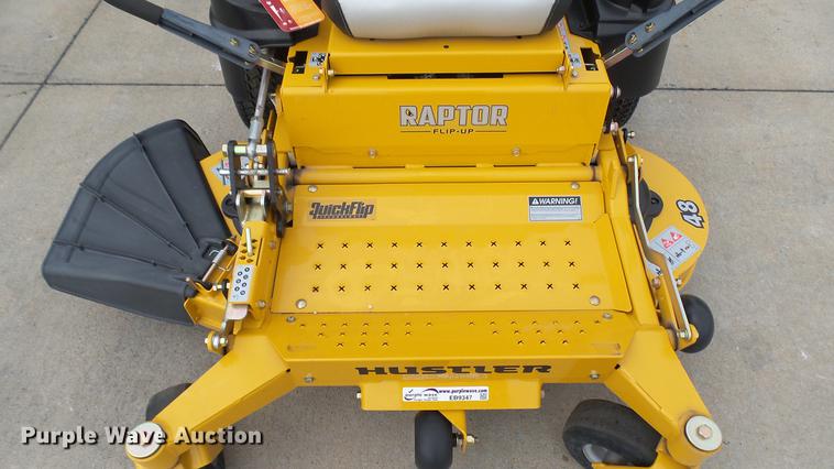 image for item EB9347 Hustler Raptor Flip-Up ZTR lawn mower