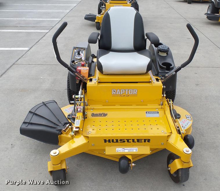 image for item EB9359 Hustler Raptor Flip-Up ZTR lawn mower