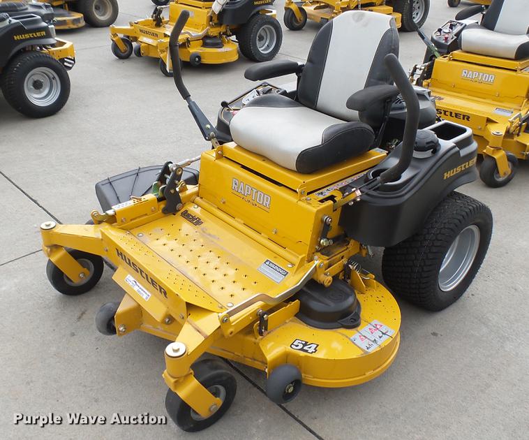 image for item EB9373 Hustler Raptor Flip-Up ZTR lawn mower